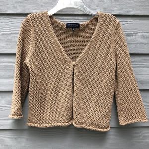 Jones New York Rolled Hem Cardigan Petite Medium